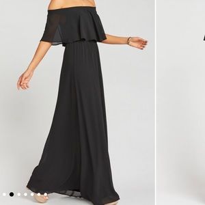 Show Me Your Mumu Black Hacienda bridesmaid Maxi Dress